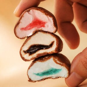 Chocolate-Coated Fruit Marshmallows