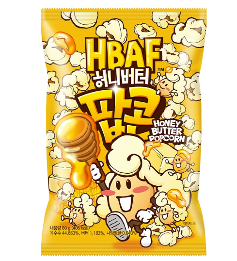 Korean Honey Butter Popcorn Crisps (12 Packs)