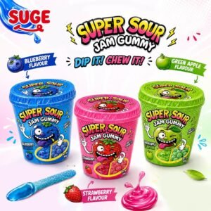 Super Sour Dip Candy & Jam Cup Set