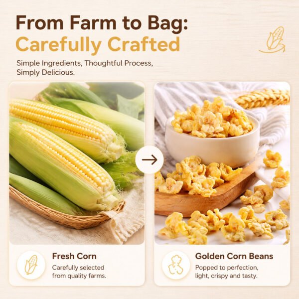 Sweet Glazed Golden Corn Puffs
