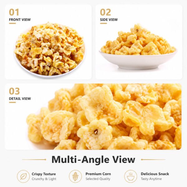 Sweet Glazed Golden Corn Puffs